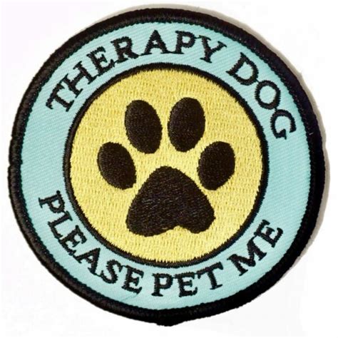 therapy dog  pet  patch