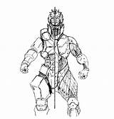 Mechagodzilla Drawing Getdrawings sketch template