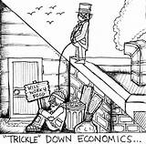 Economy Drawing Economics Trickle Down Mind Getdrawings Cartoon sketch template