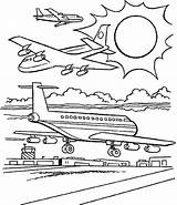 Coloring Pages Airplane Airport Air Transportation Adults Preschool Print Getdrawings Color Getcolorings Printable Amp Colorings sketch template