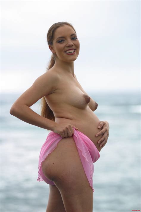 Pregnant On Beach Handsomegreg
