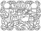 Coloring Zoo Animal Printable Sheets Pages sketch template