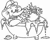 Bath Coloring Pages Bubble Elephant Who Getdrawings Color Printable Getcolorings sketch template