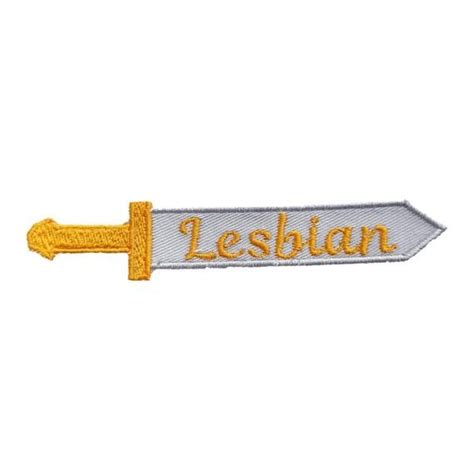 Lesbian Pride Patch Sword Lesbian Iron On Patch Etsy Lesbian Pride