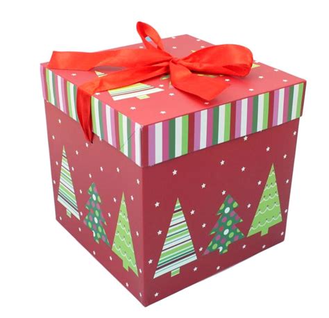 pcpc christmas gift box large present wrapping box ribbon festive xmas boxes ebay