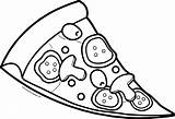 Pizza Coloring Sheets Pages Kids Wecoloringpage Choose Board sketch template