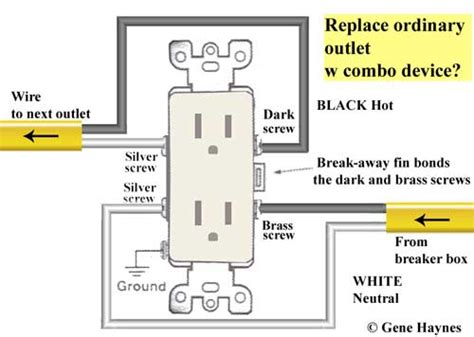 wiring switch  outlet combo