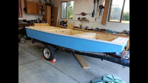 building  wooden jon boat   weeks youtube