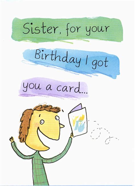 funny birthday card messages  sister birthdaybuzz