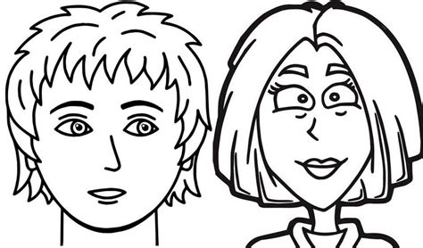 kids face coloring pages  learn   facial features