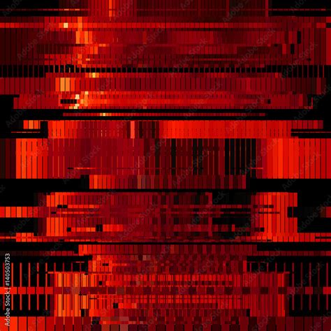 glitch red abstract background  distortion bug effect random lines  design concepts