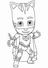 Pj Masks Coloring Yoyo Fun Kids sketch template