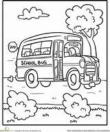 Bus School Coloring Pages Safety Worksheets Printable Back Wheels Worksheet Crafts Transportation Drawing Party Template Printables Colouring Preschool Education Driver sketch template