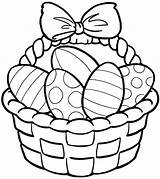 Easter Coloring Basket Empty Pages Baskets Printable Getcolorings Color sketch template