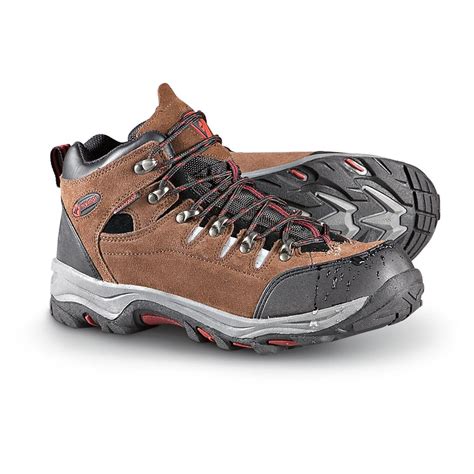 mens nevados waterproof alpine hikers brown  hiking boots