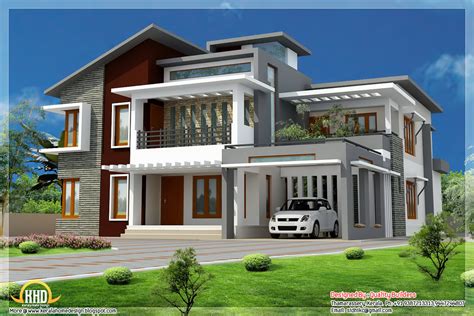 superb home design contemporary modern style kerala house design idea