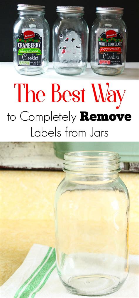 remove labels  glass jars remove labels clean