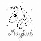 Baby Unicorn Coloring Pages Printable Cute Cartoon Color Print Vector Getcolorings Unico sketch template