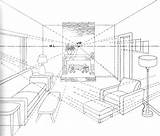 Perspective Drawing Room Point Living Interior Draw Sketch Chair Couch Tutorial Techniques Drawinghowtodraw Couches Lessons Sofa Step Easy Getdrawings City sketch template