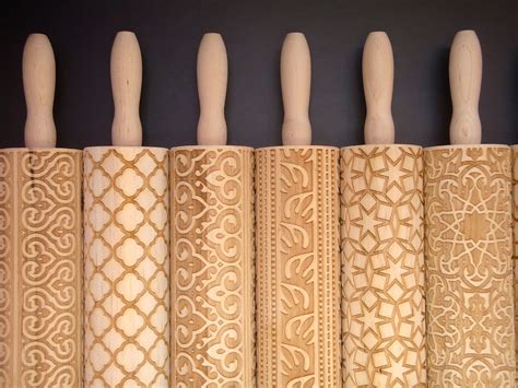 pin by katie sjostedt on my wooden embossing rolling pins