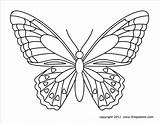 Butterfly Butterflies Printable Coloring Large Firstpalette Pages Templates Template Print Drawing Pdf Outline Patterns Printables Kids Pattern Mask Animals Animal sketch template