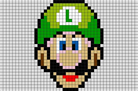 Luigi Pixel Art Brik