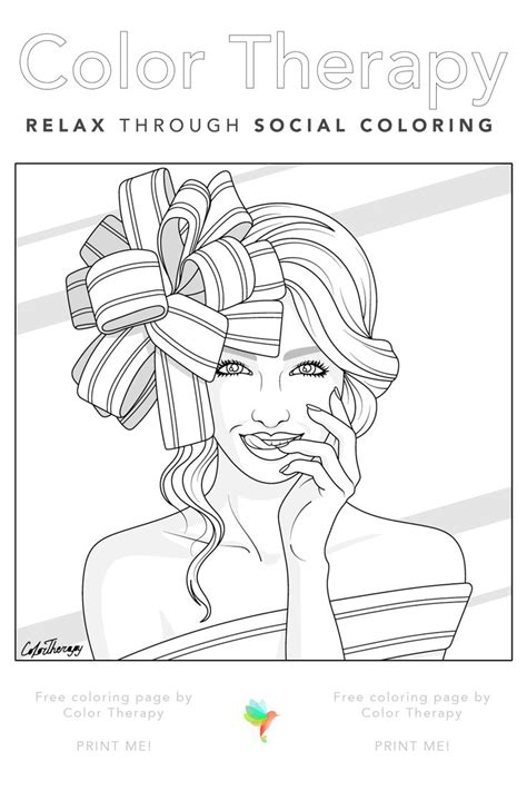 color therapy gift   day  coloring page color therapy