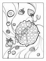 Coloring Waffle Pages Printable Ice Getdrawings Getcolorings sketch template