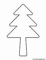 Pine Tree Coloring Stencil Christmas Pages Printable Info sketch template