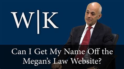 can i get my name removed from the megan s law website