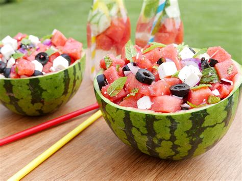watermeloen salade met feta rode ui olijf en munt dietistenpraktijk vivi la vita