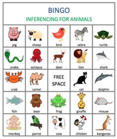 printable animal bingo cards  toddlers  preschoolers bingo