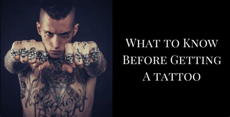 What To Know Before Getting A Tattoo