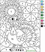 Coloring Color Number Thanksgiving Nicole Pages Florian sketch template