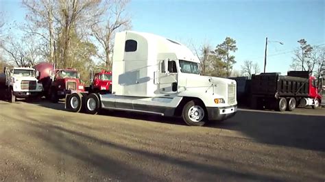 freightliner fld tractor truck detroit diesel   youtube