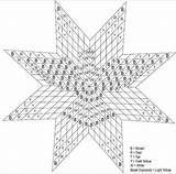 Quilt Star Lone Pattern Patterns Instructions Blocks sketch template