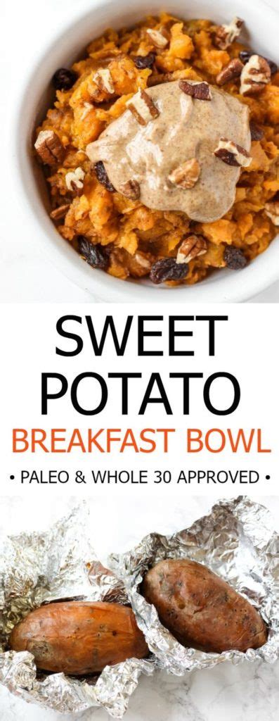 sweet potato breakfast bowl recipe home inspiration  diy crafts ideas