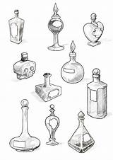 Potion Filler Coloriage Shapes sketch template