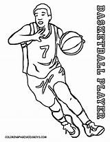 Coloring Basketball Pages Nba Color Team Player Printable Players Cleveland Cavaliers Drawing Hoop Kids Sports Goal Print Sheets Cavs Getcolorings sketch template