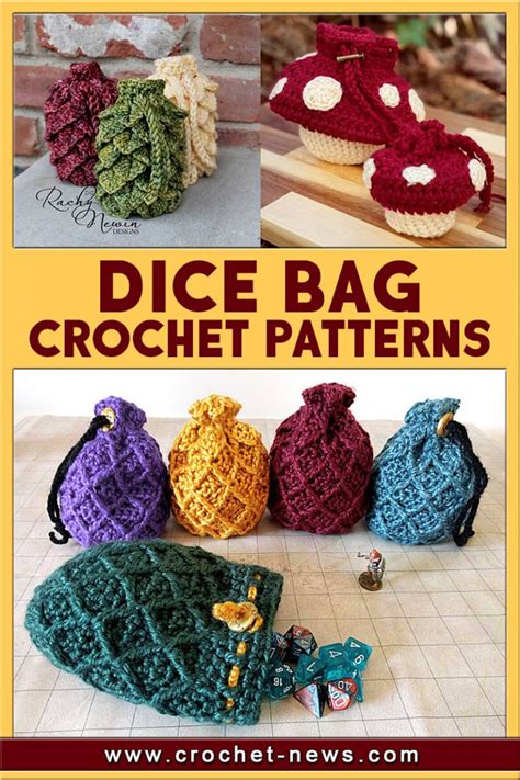 crochet dice bag patterns crochet news