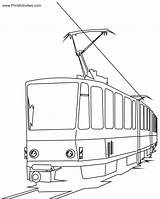 Pages Zug Ausmalbilder Tramway Tram Coloriage Passenger Polar Coloringhome Ausmalbild Trains sketch template