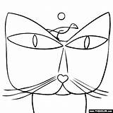 Paul Klee Coloring Cat Bird Pages Thecolor Para Painting Color Kids Colorear Paintings Masterpieces Icolor Obras Visit Niños Template Tallennettu sketch template