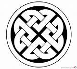 Celtic Knot Template Coloring Pages Ornament Printable Kids Print sketch template