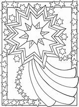 Coloring Night Sky Adult Pages Printable Getcolorings Star sketch template