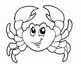 Krabbe Ausmalen Krebs Malvorlage Malen sketch template