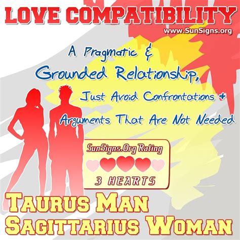 taurus man and sagittarius woman love compatibility