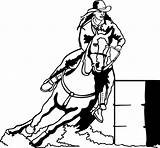 Barrel Racing Horse Horses Coloring Silhouette Pages Rodeo Western Race Logo Drawing Decals Cowgirl Printable Search Yahoo Riding Stencil Trailers sketch template