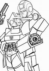 Transformers Coloring Pages Ironhide Starscream Chromia Ridel Lines 2007 Getcolorings Kids Deviantart Color Popular sketch template