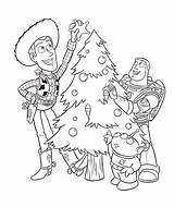 Christmas Disney Coloring Pages Toy Story Kids sketch template