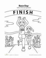 Sports Coloring Running Pages Kids Colouring Race Run Track Worksheets Cross Country Preschool Worksheet Girls Girl Drawing Students Education School sketch template